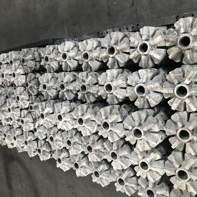 Anti-Oxidation Degassing Fine Grain Graphite Aluminum Rotor and Shaft Price
