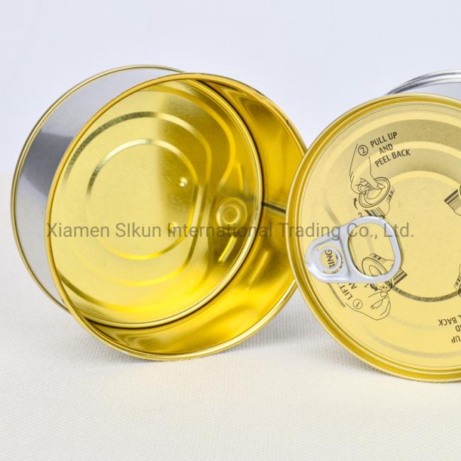 Best Seller Food Grade Metal Round Tin Can 950# with Easy Open Lid for Food Packaging