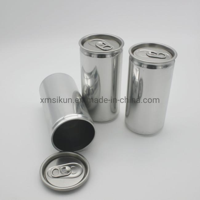 Empty Aluminum Can 250ml Sleek Beer Food Packaging