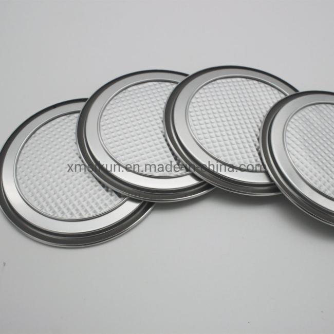 Wholesale Food Grade Tinplate 305# Gold Coating Easy Open Lid for Food Can