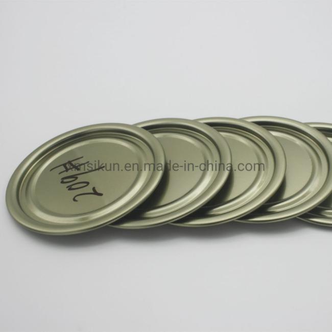 Wholesale Food Grade Tinplate 209# Gold-Plated Bottom End