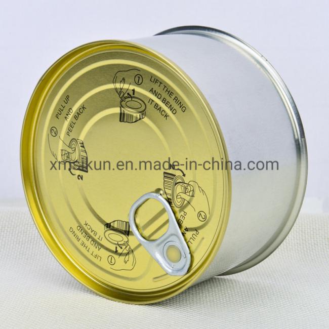 Food Grade 668# Tin Can with Lid High Quality Easy Food Packaging Empty Cans