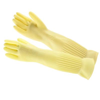 China 45CM Length Extra Long Cleaning Gloves 120G/Pair Unflocked Lining Kitchen for sale