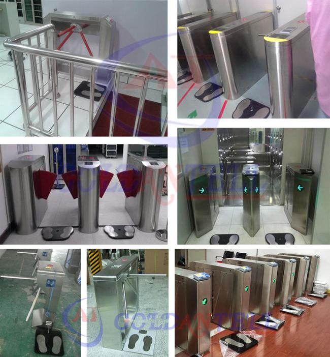Flap barrier gate in operation