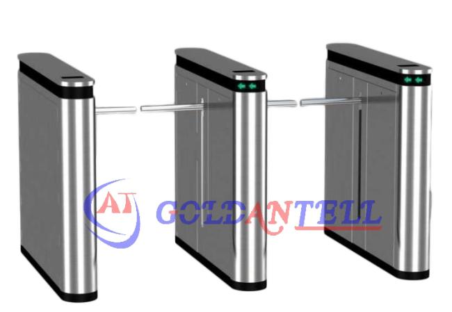 Automatic electrical dropbox turnstile flap barrier