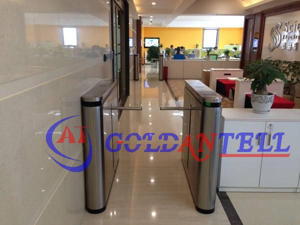 Turnstile installation at project site