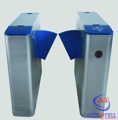 China IP54 220v AC Power Flap Barrier Gate Electronic Optical Gate Waist Height for sale