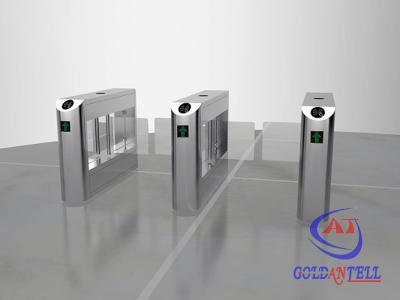 China Dual-core Movement / Passage Indicator Swing Turnstile Gate Under IC / ID Card , Ticket System Control for sale