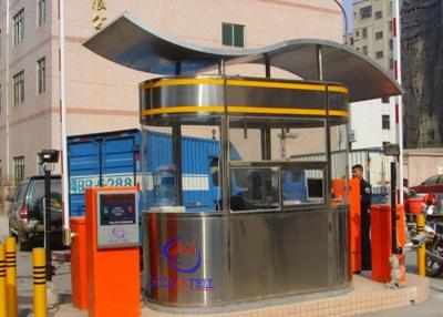 China Enough Space Tall Managemeny Control Public Sentry Box / Security Guard House Ellipse Shape for sale