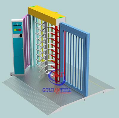 China Customized Rfid Acess Control Full Height Turnstile Gate For Entrance And Exit for sale