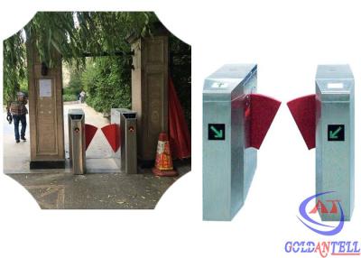 China Torniquete automático de la aleta de la puerta de la barrera de la aleta con el boleto de la huella dactilar o la tarjeta de IC en venta