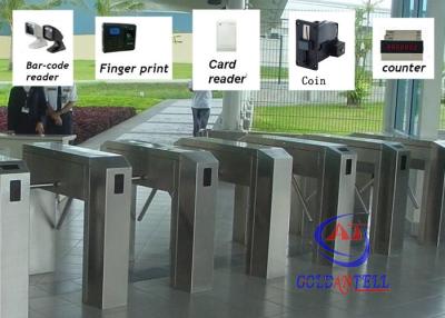 China Intelligent control Tripod Turnstile Gate / DC24V controlled access gates for sale