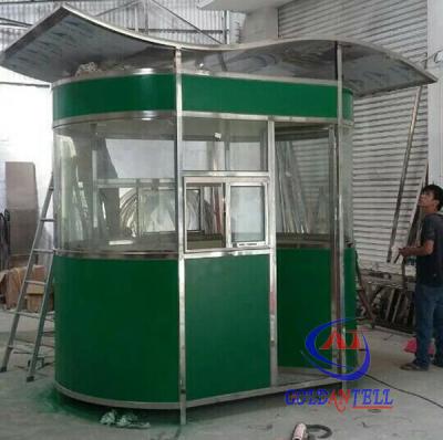 China Reliable Steel Frame Outdoor garden sentry box , Prefab Guard House for sale