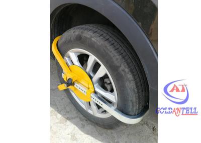 China Cerradura de ruedas de acero anti robo de trabajo pesado ajustado neumático de 7 pulgadas en venta