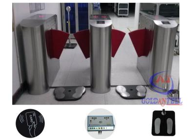 China Turnstile Entry Systems Access Control Turnstiles Flap Gate With Esd Shoe Checker for sale