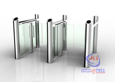 China Light duty visual identification pillar door design remote speed security Half Height Turnstiles with entry scanner for sale