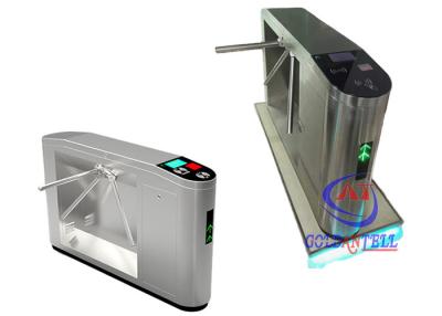 China App Code Scanner Controlled Subway Turnstile Rotary Drop Type Three Arm Barrier Gate for sale