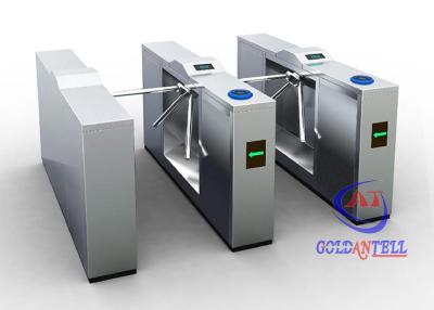 China Corrosion Resistant Rotating Counter Biometric Access Tripod Turnstile With Metro Rfid System for sale