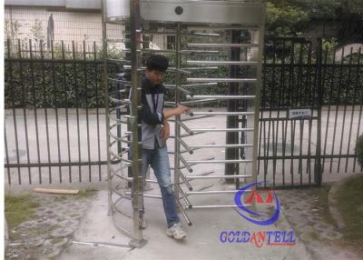 China Brushed Stainless Steel Full Height Gate Qr Code Scanner Pedestrian Channel Management for sale