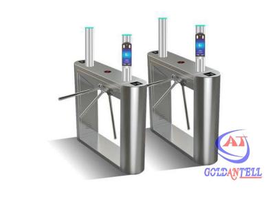 China Double Direction Facial Recognition Turnstile Barrier System 1200mm Long for sale
