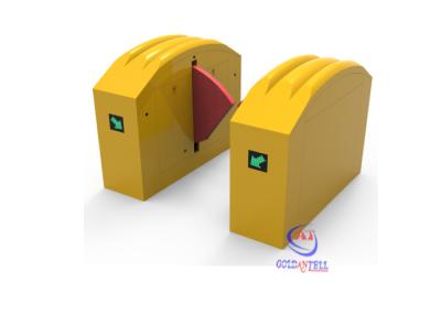 China Sistema peatonal del control de acceso del reconocimiento del código de barras del RFID de la aleta de la puerta facial de la barrera en venta