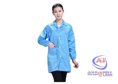 China Washable Clean Room ESD Suit Anti Static Dust Free Clothing for sale