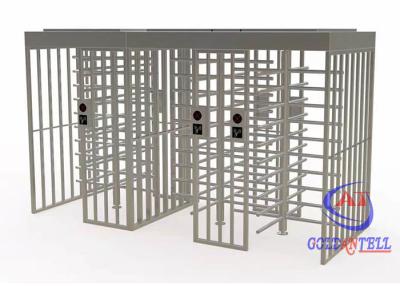 China Pedestrian Electronic Barrier Gate SUS304 Rotate Full Height Turnstile for sale