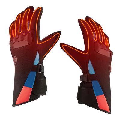 China Winter Rechargeable Heated Gloves Waterproof 2200mAh for sale