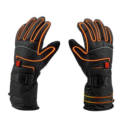 China Winter Motorcycle Ski Battery Rechargeable Electric Heated Gloves for sale