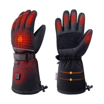 China Electric Unisex Rechargeable Heated Gloves 2200mA Waterproof for sale