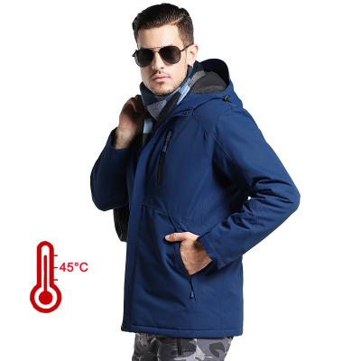 China Outdoor Electric Heated Jacket Waterproof Winter Sport Three In One Men Ski Jacket for sale