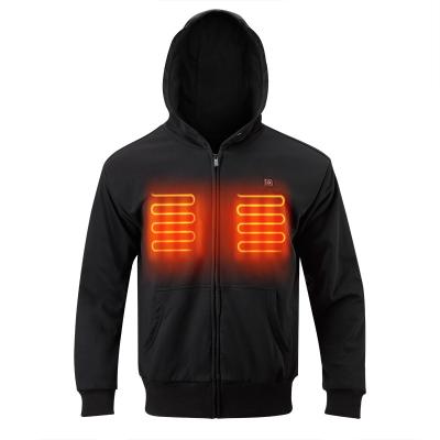 China Black High Visibility Electric Heated Jacket Polyester S-3XL for sale