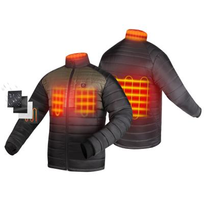 China Custom Heating Zones USB Electric Heated Fleece Jacket Winter 5v 7.4v for sale