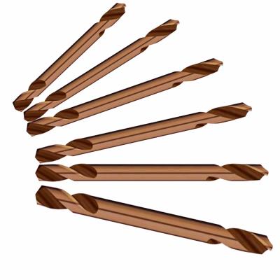 China Amber Finished Double End Drill Bits HSS M35 Co5% Tubby Body Twist Drill Bit for sale