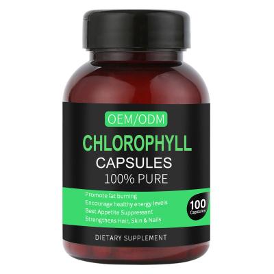 China Custom Weight Loss Chlorophyll Capsules Detoxification Supplements 100 Mg for sale