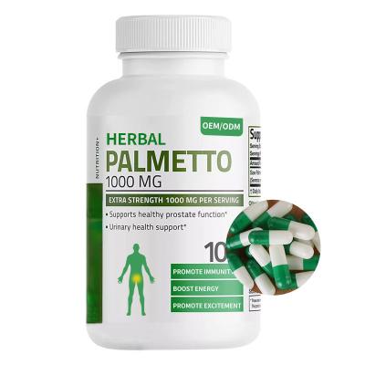 China OEM Male Enhancement Supplements Herbal Saw Palmetto Capsules 1000 Mg for sale