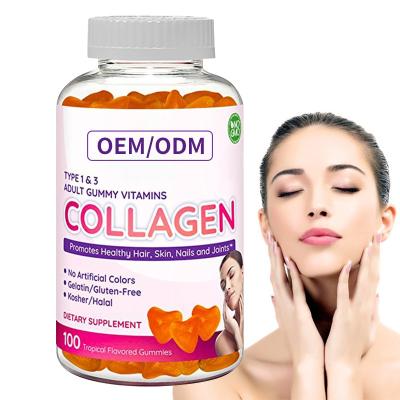 China ODM Collagen Gummies 2500mcg Biotin Zinc Vitamin E C For Hair Skin And Nail Hair Growth for sale