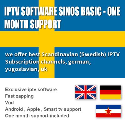 中国 生きている/VOD予約購読1000の独占記事ソフトウェア1か月、アンドロイド/IOS IPTV箱スウェーデン 販売のため