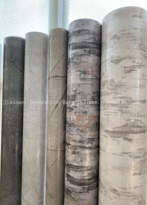 China Self-Adhesive PVC Films Like Stone Furniture Sticker Packed In Roll for sale