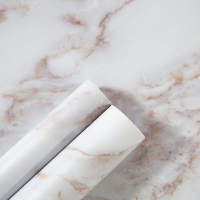 China Marble Effect PVC Furniture Film Roll For Table Top Decoration for sale