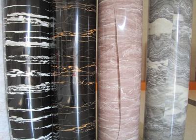 China Black Marble Effect PVC Decorative Film For Furniture Countertop for sale