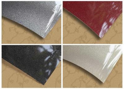 China High Gloss Metallic Pvc Film Printing Laminate Cabinet Cover 0.3mm for sale