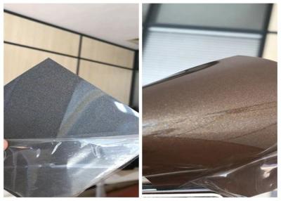 China 0.5mm Metalized Pvc Film Roll High Gloss Grey for sale