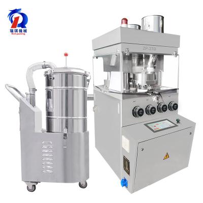 China 27 Punch Double Pressure Mode Tablet Press Machine With Deduster , Candy Press Machine for sale