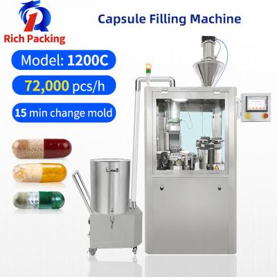 China Máquina de rellenar del polvo de la píldora de la cápsula automática del gel, cápsula de la medicina que hace la máquina en venta