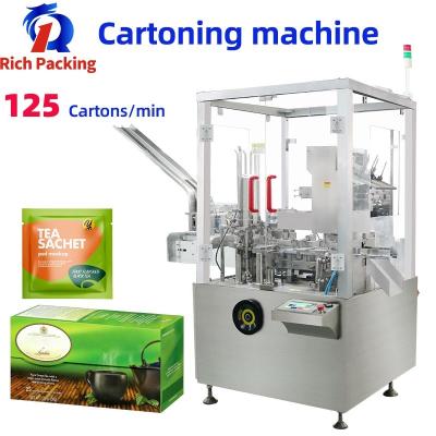 China Full Automatic 120L Vertical Sachet Tea Bag Cartoning Pack Machine for sale