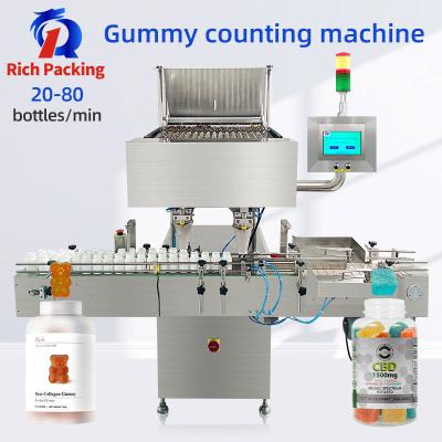 China Gummy Counting Machine Soft Cube Candy 16 Lane High Speed Fully Automatic for sale