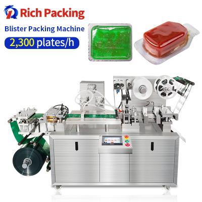 China DPP-100L Small Automatic Packaging Liquid Car Perfume Edible Olive Oil Blister Packing Machine for sale