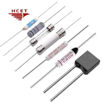 HCET Series Thermal Fuse product photo showing compact thermal protection device