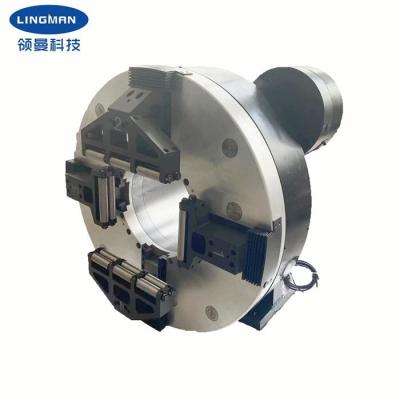 China 150r/min Speed Pneumatic Rotary Chuck 4 Jaws of Pipe Tube Cutter for sale